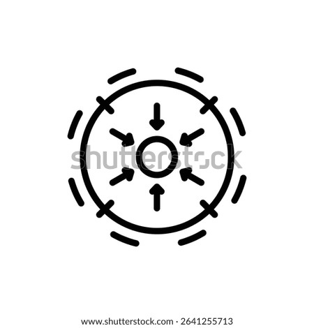 Specific icon outline set sign