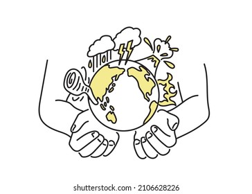 Specific measures against climate change Illustration of the global environment