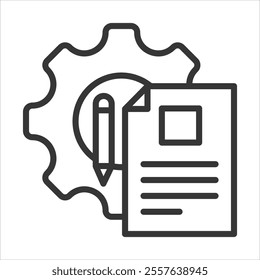 Specific Outline Icon Vector Illustration