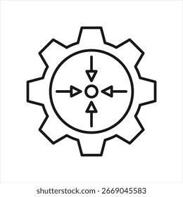 Ilustração específica do vetor de ícone de contorno