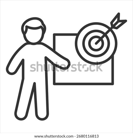 Specific Outline Icon Vector Illustration