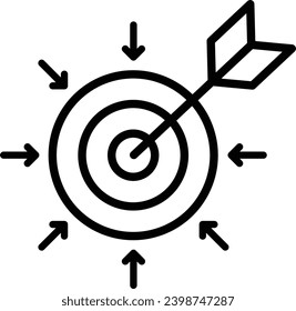 specific target goal icon illustration