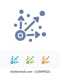 Specific Targets - Contrast Cutwork Icons. A professional, pixel-aligned icon.