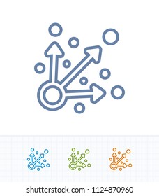 Specific Targets - Contrast Stroke Icons. A professional, pixel-aligned icon.