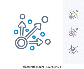 Specific Targets - Vibrant Dash Icons. A professional, pixel-aligned icon.