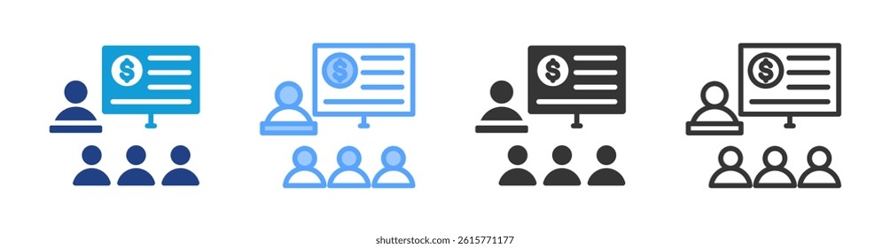 Specific Training icon set multiple style collection