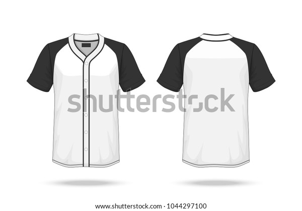 Specification Baseball T Shirt Mockup Isolated Stock Vector (Royalty ...