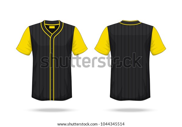 baseball jersey black and yellow