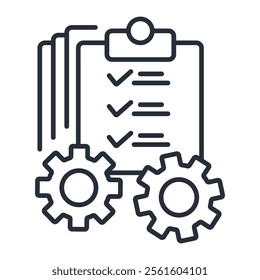 specification icon. vector.Editable stroke.linear style sign for use web design,logo.Symbol illustration.