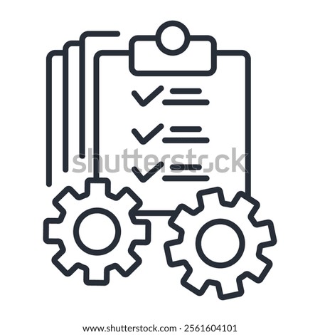 specification icon. vector.Editable stroke.linear style sign for use web design,logo.Symbol illustration.