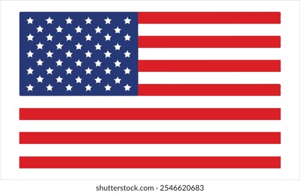 Specification perfect correct dimension official american flag red white blue stripes election america usa spec scale stock illustration American Flag, Vector, Icon Symbol, USA, National Flag