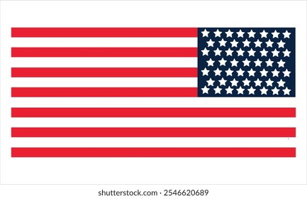 Especificação perfeita dimensão correta oficial bandeira americana vermelho branco azul listras eleição América EUA escala spec ilustração stock Bandeira Americana, Vetor, Símbolo de Ícone, EUA, Bandeira Nacional