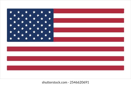 Especificação perfeita dimensão correta oficial bandeira americana vermelho branco azul listras eleição América EUA escala spec ilustração stock Bandeira Americana, Vetor, Símbolo de Ícone, EUA, Bandeira Nacional