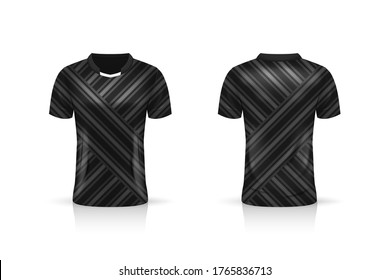 Specification Soccer Sport , Esport Gaming T Shirt Jersey template. mock up uniform . Vector Illustration design