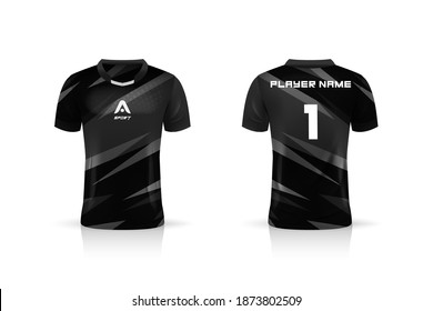 Sports Polo Collar Tshirt Jersey Design Stock Vector (Royalty Free ...