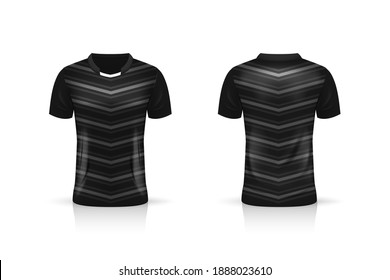 Specification Soccer Sport , Esport Gaming T Shirt Jersey template. mock up uniform . Vector Illustration design