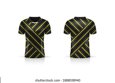 Specification Soccer Sport , Esport Gaming T Shirt Jersey template. mock up uniform . Vector Illustration design