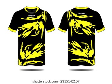 Specification Soccer Sport , Esport Gaming T Shirt Jersey template. mock up uniform . Vector Illustration design