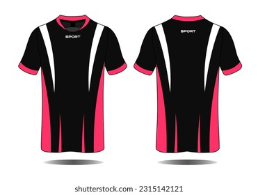 Specification Soccer Sport , Esport Gaming T Shirt Jersey template. mock up uniform . Vector Illustration design