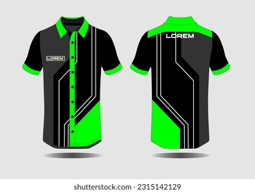 Specification Soccer Sport , Esport Gaming T Shirt Jersey template. mock up uniform . Vector Illustration design