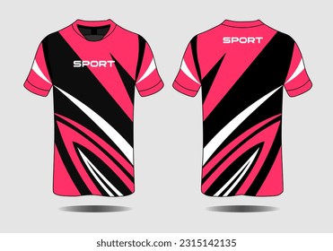 Specification Soccer Sport , Esport Gaming T Shirt Jersey template. mock up uniform . Vector Illustration design
