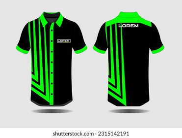 Specification Soccer Sport , Esport Gaming T Shirt Jersey template. mock up uniform . Vector Illustration design