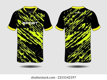Specification Soccer Sport , Esport Gaming T Shirt Jersey template. mock up uniform . Vector Illustration design