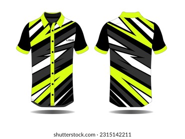 Specification Soccer Sport , Esport Gaming T Shirt Jersey template. mock up uniform . Vector Illustration design