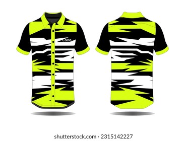 Specification Soccer Sport , Esport Gaming T Shirt Jersey template. mock up uniform . Vector Illustration design