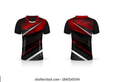 Specification Soccer Sport Mockup , Esports Gaming T Shirt Jersey Template. Mock Up Uniform . Vector Illustration Design