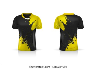 Specification Soccer Sport Mockup , Esports Gaming T Shirt Jersey Template. Mock Up Uniform . Vector Illustration Design