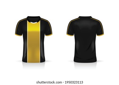 Specification Soccer Sport mockup , Esports Gaming T Shirt Jersey template. mock up uniform . Vector Illustration design