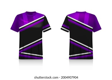 Specification Soccer Sport mockup , Esports Gaming T Shirt Jersey template. mock up uniform . Vector Illustration design