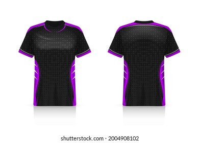 Specification Soccer Sport mockup , Esports Gaming T Shirt Jersey template. mock up uniform . Vector Illustration design