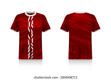 Specification Soccer Sport mockup , Esports Gaming T Shirt Jersey template. mock up uniform . Vector Illustration design