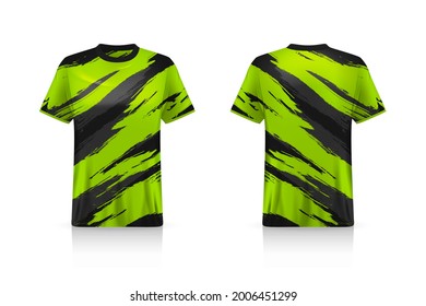 Specification Soccer Sport mockup , Esports Gaming T Shirt Jersey template. mock up uniform . Vector Illustration design