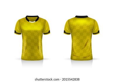 Specification Soccer Sport Mockup , Esports Gaming T Shirt Jersey Template. Mock Up Uniform . Vector Illustration Design