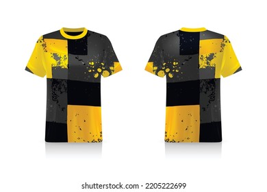 Specification Soccer Sport mockup , Esports Gaming T Shirt Jersey template. mock up uniform . Vector Illustration design