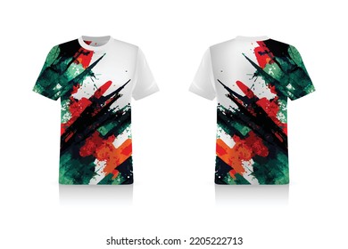 Specification Soccer Sport mockup , Esports Gaming T Shirt Jersey template. mock up uniform . Vector Illustration design