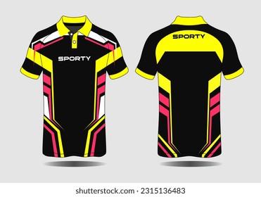 Specification Soccer Sport mockup , Esports Gaming T Shirt Jersey template. mock up uniform . Vector Illustration design