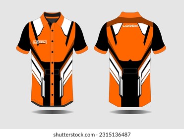 Specification Soccer Sport mockup , Esports Gaming T Shirt Jersey template. mock up uniform . Vector Illustration design