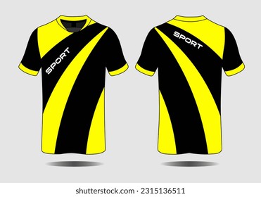 Specification Soccer Sport mockup , Esports Gaming T Shirt Jersey template. mock up uniform . Vector Illustration design