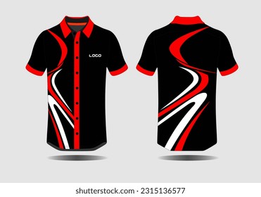 Specification Soccer Sport mockup , Esports Gaming T Shirt Jersey template. mock up uniform . Vector Illustration design