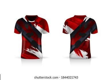 Specification Soccer Sport mockup , sports Gaming T Shirt Jersey template. mock up uniform . Vector Illustration design