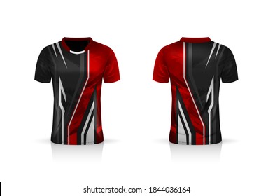 Specification Soccer Sport mockup , sports Gaming T Shirt Jersey template. mock up uniform . Vector Illustration design