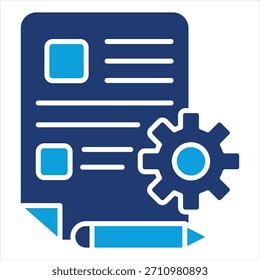 Especificaciones Flat Blue Icon Style