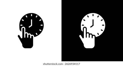 Specify at time icon concept, vector illustration