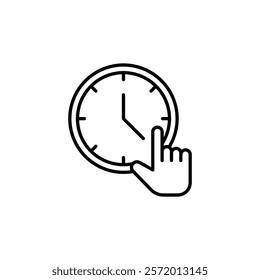 Specify at time icon in liner stroke style