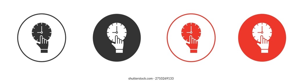 Specify at time icon. web vector design