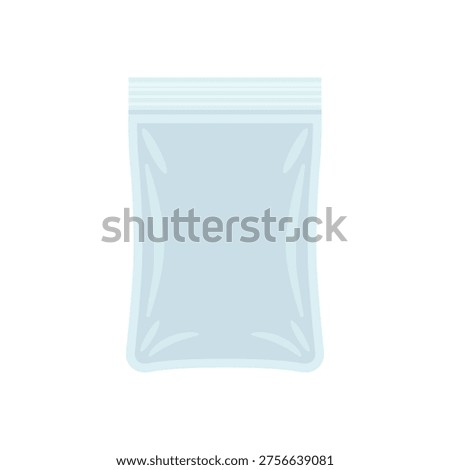 Specimen bag flat vector illustration isolated on white background